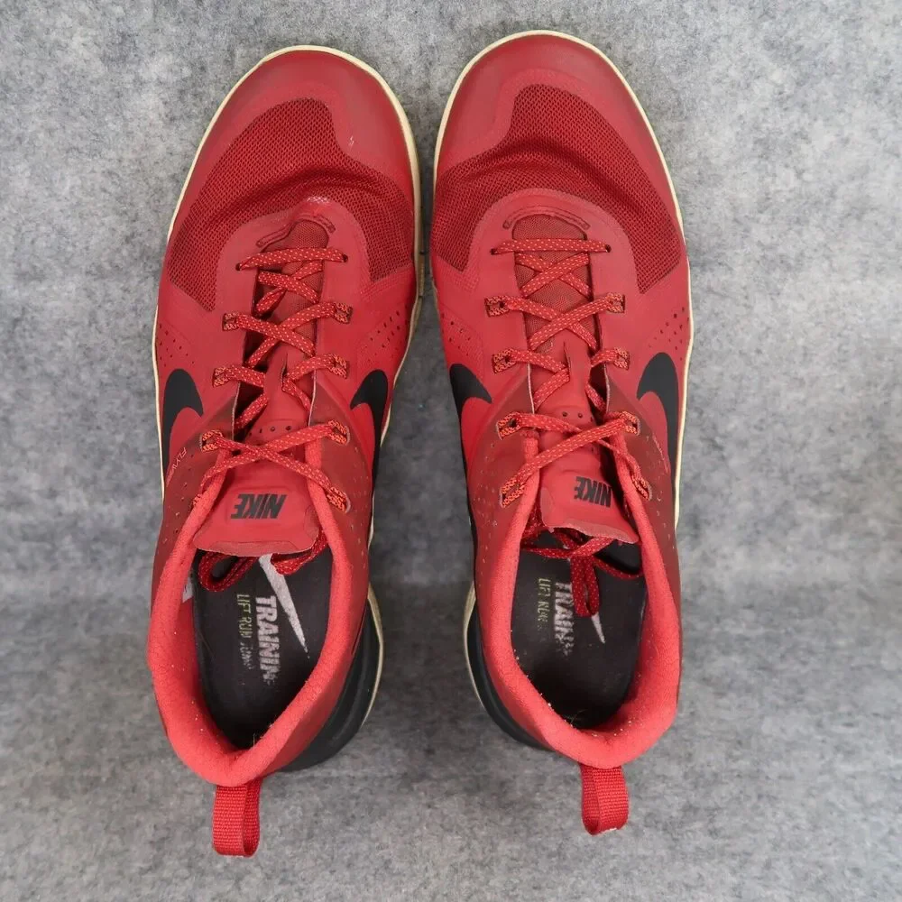 Nike Shoes Mens 14 Athletic Trainer Metcon 1 Sport Active Crossfit Gym Red Black